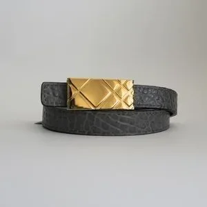 Black/Gray New Women Ella Heritage Grain 20mm with Check Buckle Shyanne Women main image 4